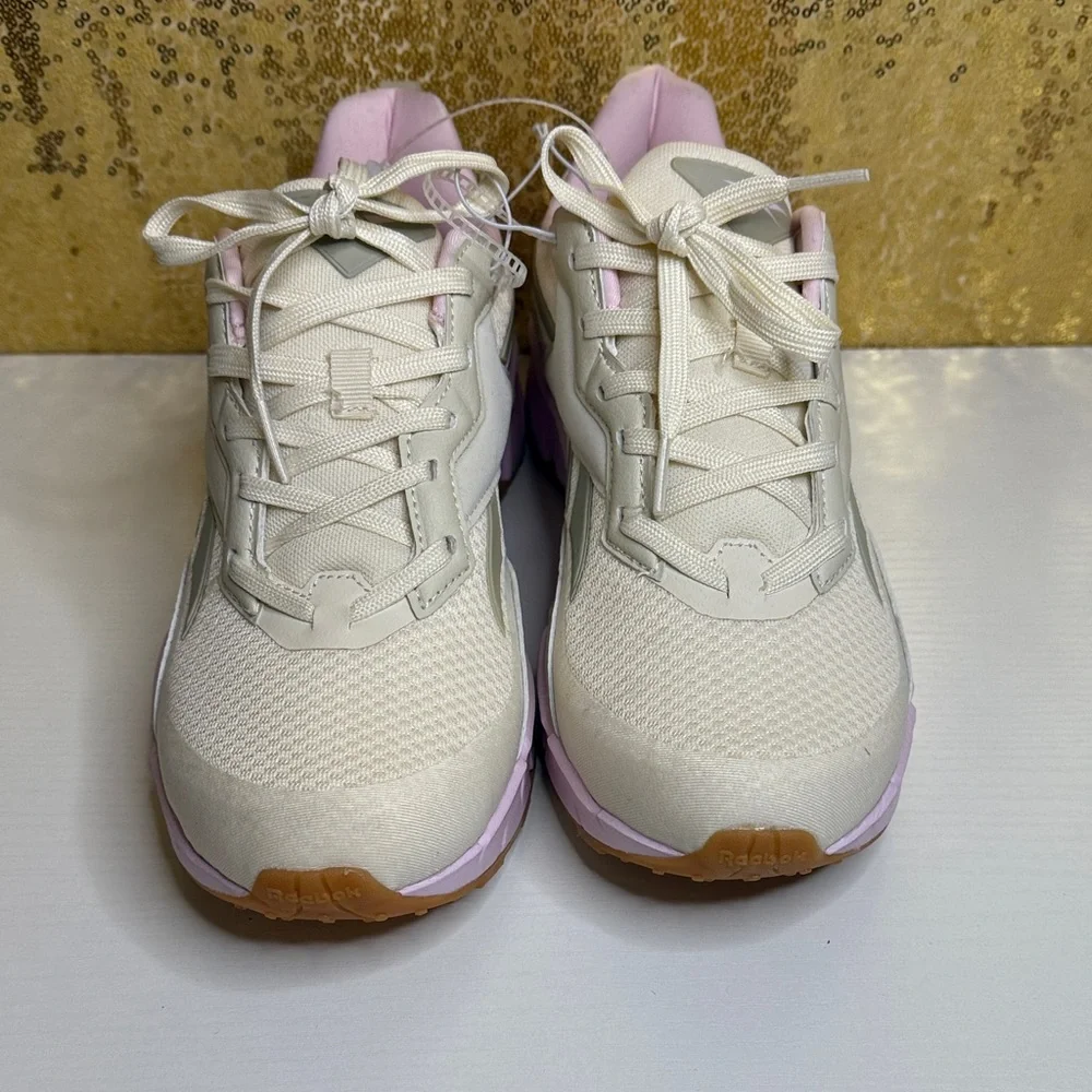 Reebok Vizome Big Girl  Cream and pink  Sneakers